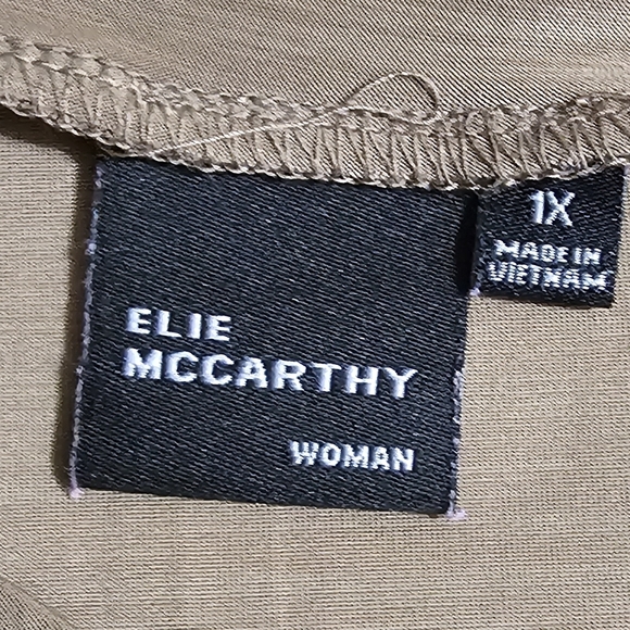 Elie Mcarthy  Brown Casual Blouse - Picture 2 of 7